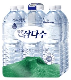 제주삼다수 그린 무라벨, 2L, 6개