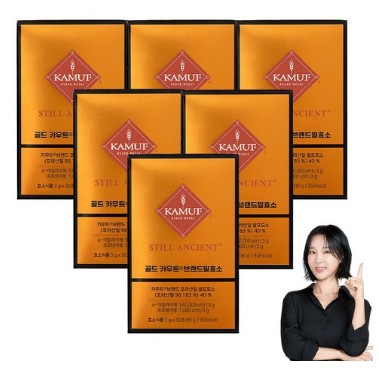 그레인온 골드 카무트 브랜드밀 효소, 90g, 6개