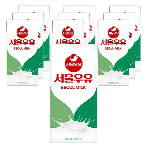서울우유 멸균우유, 1L, 10개